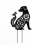 фигура садовая Собачка и бабочка 801-506R