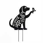 декоративная фигура собачка металл 46 см