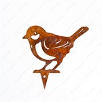 птица в цвете кортен