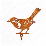 птица в цвете кортен