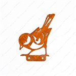птица в цвете кортен