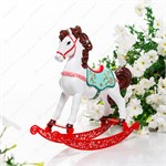 Фигура декоративная Лошадка-качалка U09467-Met цв.красный полистоун h=30 см U09467-Met - фото 126345