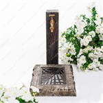 Садовая колонка под состаренное дерево U09501-ППУ пенополиуретан h=46 см U09501-ППУ - фото 126351