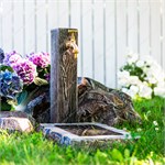 Садовая колонка под состаренное дерево U09501-ППУ пенополиуретан h=46 см U09501-ППУ - фото 126357