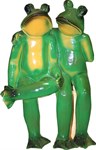 Садовая фигура две лягушки F01166