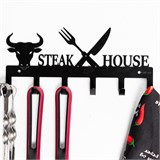 Вешалка настенная "Steak house" 702-089 металл 25*3*12 см