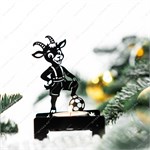Подсвечник интерьерный новогодний Козлёнок 730-318 металл 7*4*11 см 730-318B - фото 127242