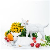Садовая фигура Козлёнок лежит U09477 h=30 см полистоун U09477 - фото 128126