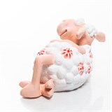 Фигура новогодняя Овечка лежит F08912-N полистоун 31*70*38 см