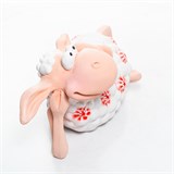 Фигура новогодняя Овечка лежит F08912-N