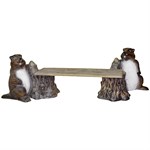 Скамейка из стеклоплатика