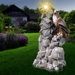 Садовый фонарь орел на скале