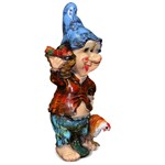 Фигура для сада Гном с курицей F07767 - фото 14191