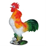 Петух на камне для декора сада