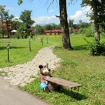 Садовая лавка медведь