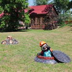 Крышка на люк для дачи F03094 Крышка на люк для дачи F03094