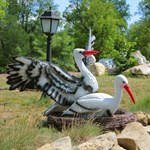 Фигура птиц аистов