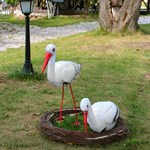 Гнездо с аистами фигура для дачи