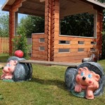 Скамейка для дачи ежи