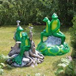 Декоративная крышка для люка Две лягушки U07416 стеклопластик, ширина 94 см U07416 - фото 14915