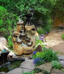 Садовый фонтан Бочка F07003 стеклопластик, высота 70 см F07003 - фото 14952