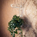 Подставка на стену для цветов 14-602 цв.белый с золотом h=60см 14-602 - фото 17217