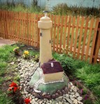 Светильник маяк с домиком