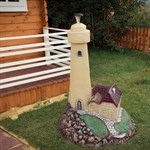 Садовая фигура маяк с домиком