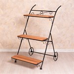 Кованая этажерка для цветов 