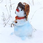 Фигура Снеговик из стеклопластика