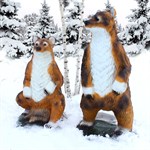 Фигура для сада медведица и медведь Фигура для сада медведица и медведь