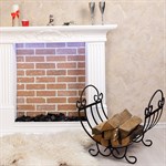 Дровница из металла для дачи и загородного дома