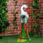 Скульптура в сад Аист