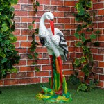 Садовая скульптура Аист