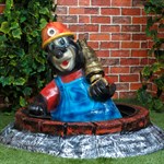 Декоративная крышка на люк Крот Декоративная крышка на люк Крот