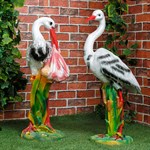 Садовая фигура Аист с младенцем F01288 F01288 - фото 19256