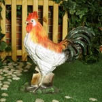 Петух с горшком фигура для сада Петух с горшком фигура для сада