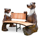 Скамейка садовая Медведи