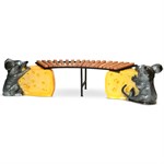 Скамейка дачная мышь