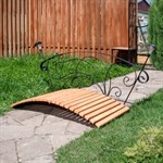 Садовый мостик с фонарями фото и размеры