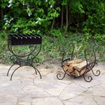 Мангал с дровницей