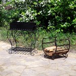 Дровница и мангал