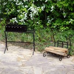 Мангал с полкой