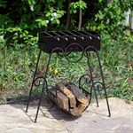 Мангал с дровницей