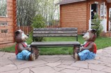 Скамейка детская медведи