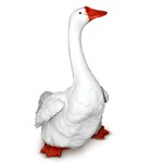Гусь фигура садовая