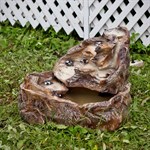 Фонтан для сада камни 