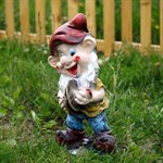 Фигура для дачи гном веселый музыкант