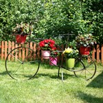 Велосипед садовый для цветов