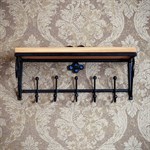 Вешалка с полкой